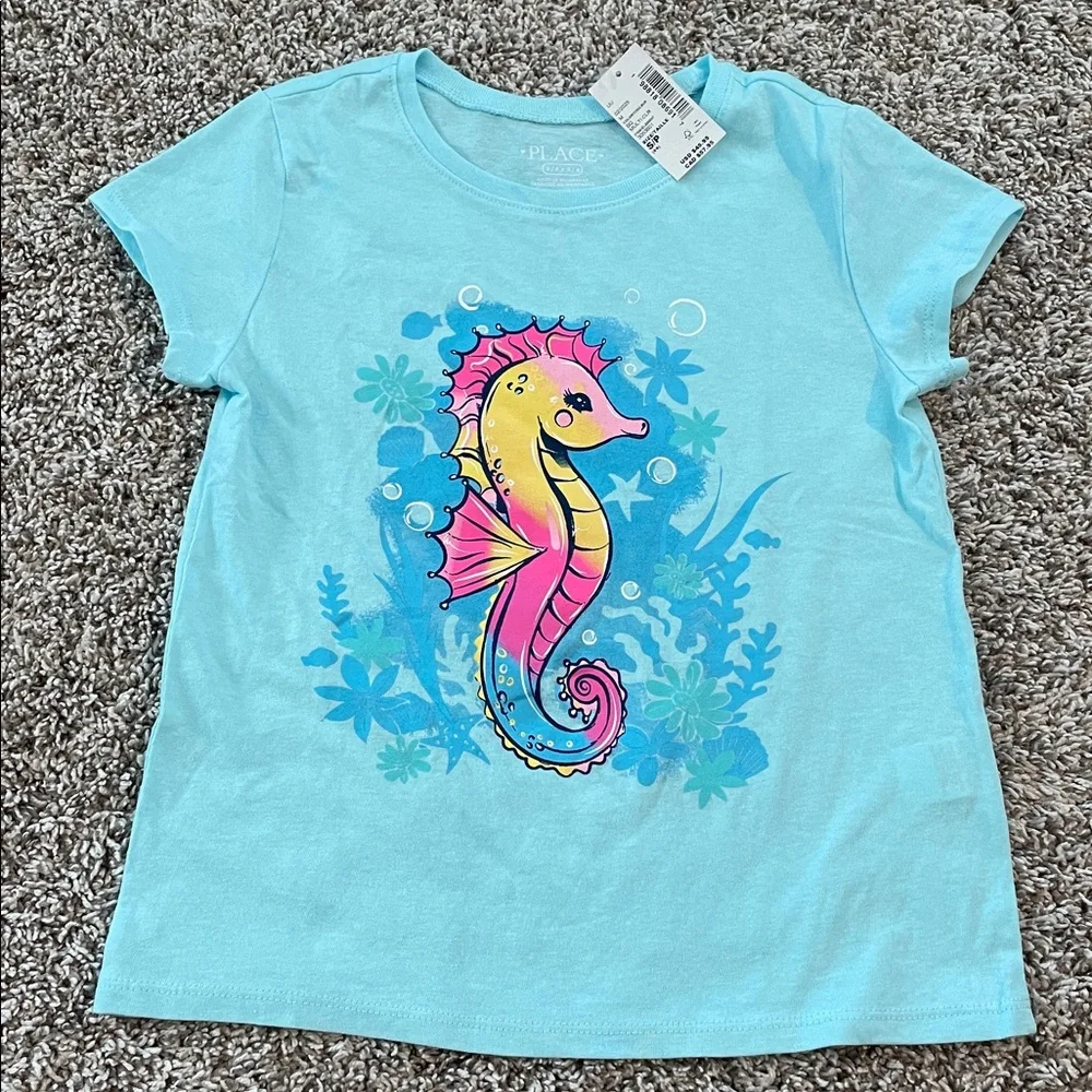Children’s Place Girls Colorful Short Sleeve & Shorts set NEW - Picture 5 of 12